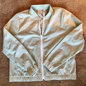 Adidas mint green zip up jacket size XL